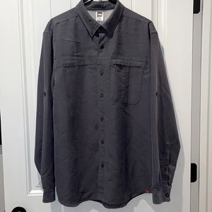 North face button down modal/polyester blend long sleeve
